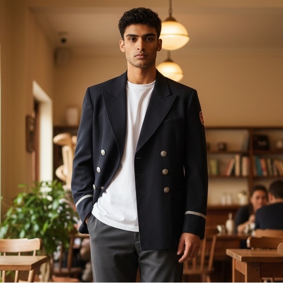 American Vintage Other - Vintage 1954 American Red Cross Firefighter Dress Jacket  Rare Historical‎ Piece